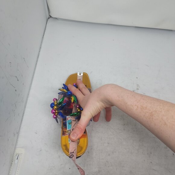 Christian Louboutin Marvel Imperious Rex Gold Jewel Sandal - Picture 9 of 14